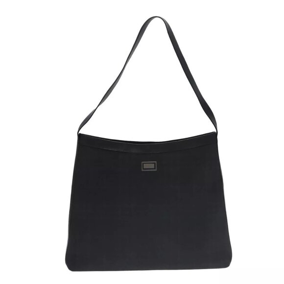 BURBERRY Nova Check Shoulder Bag PVC Black - Picture 12 of 16